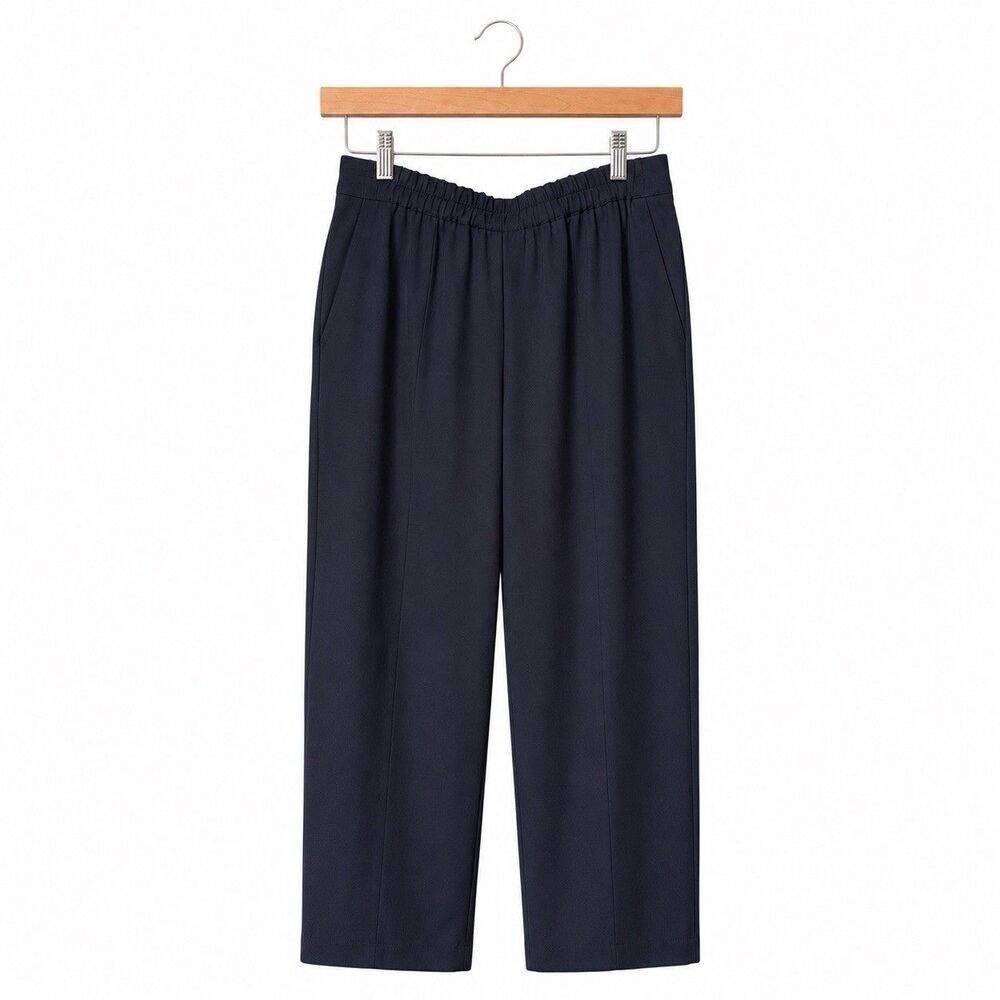 Halara Blue Mid Rise Pocket Barrel Leg Baggy Work Pants Women Size Large New - Picture 2 of 6